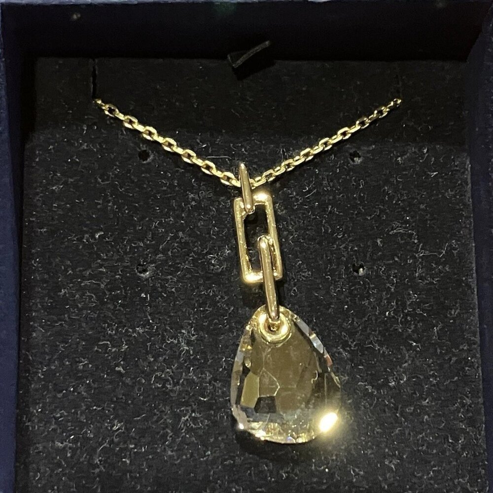 Swarovski Designer Rare Desert Glow Colored Parallel Necklace. Luxurious! NEW.